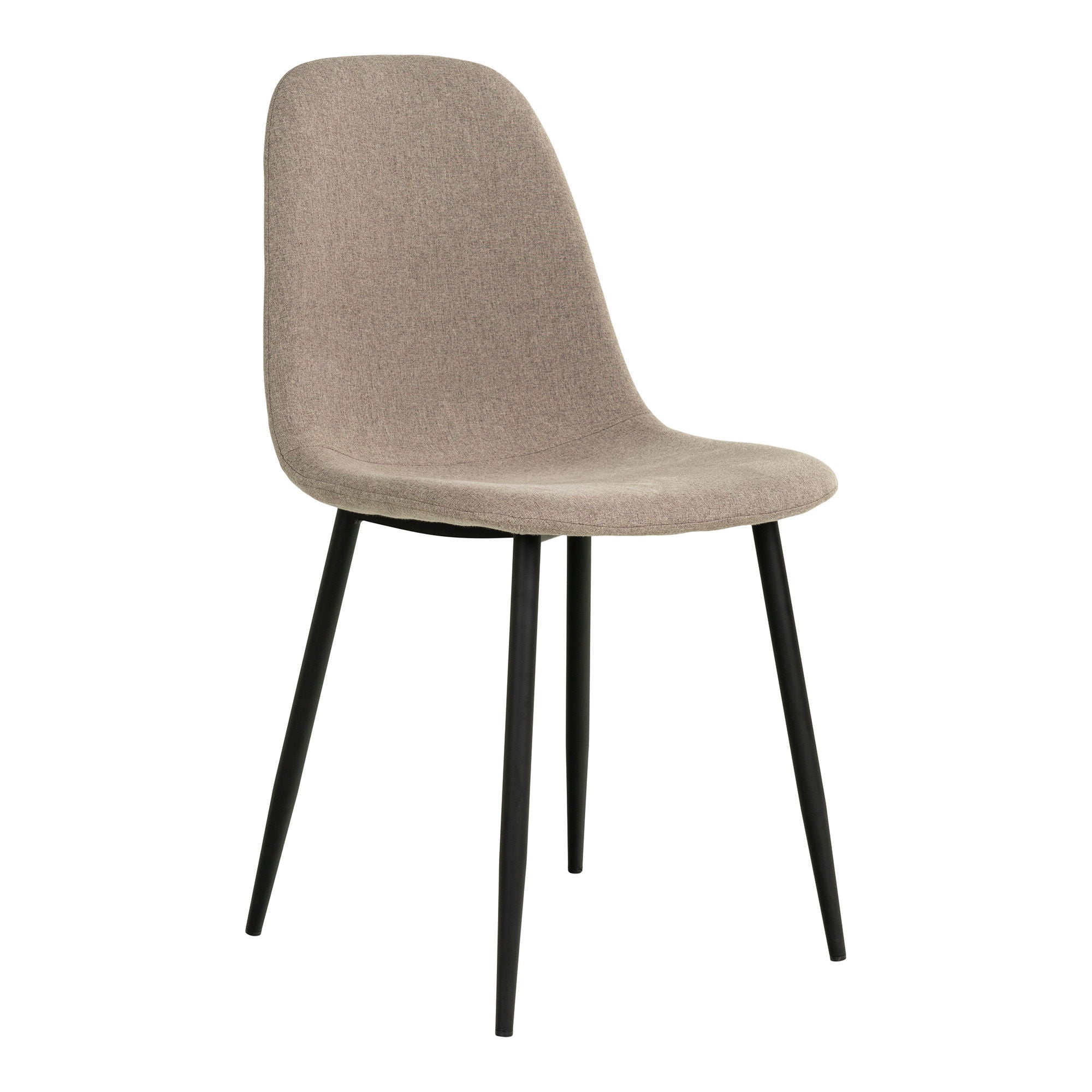 Stockholm Dining Chair - Dining Chair, stone, black legs, HN1231