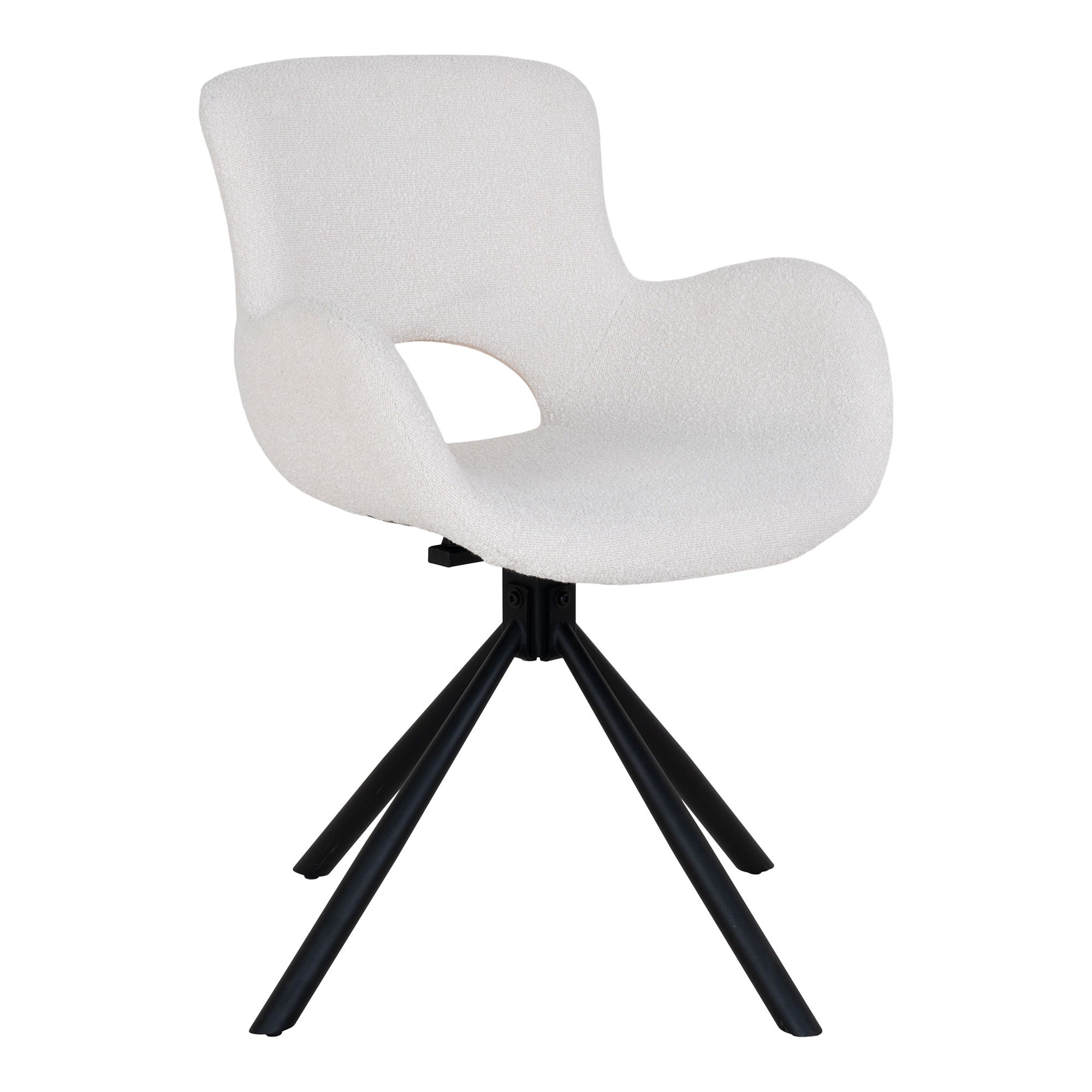 Amorim Dining Chair - Dining Chair, swivel, bouclé, off-white, HN1273