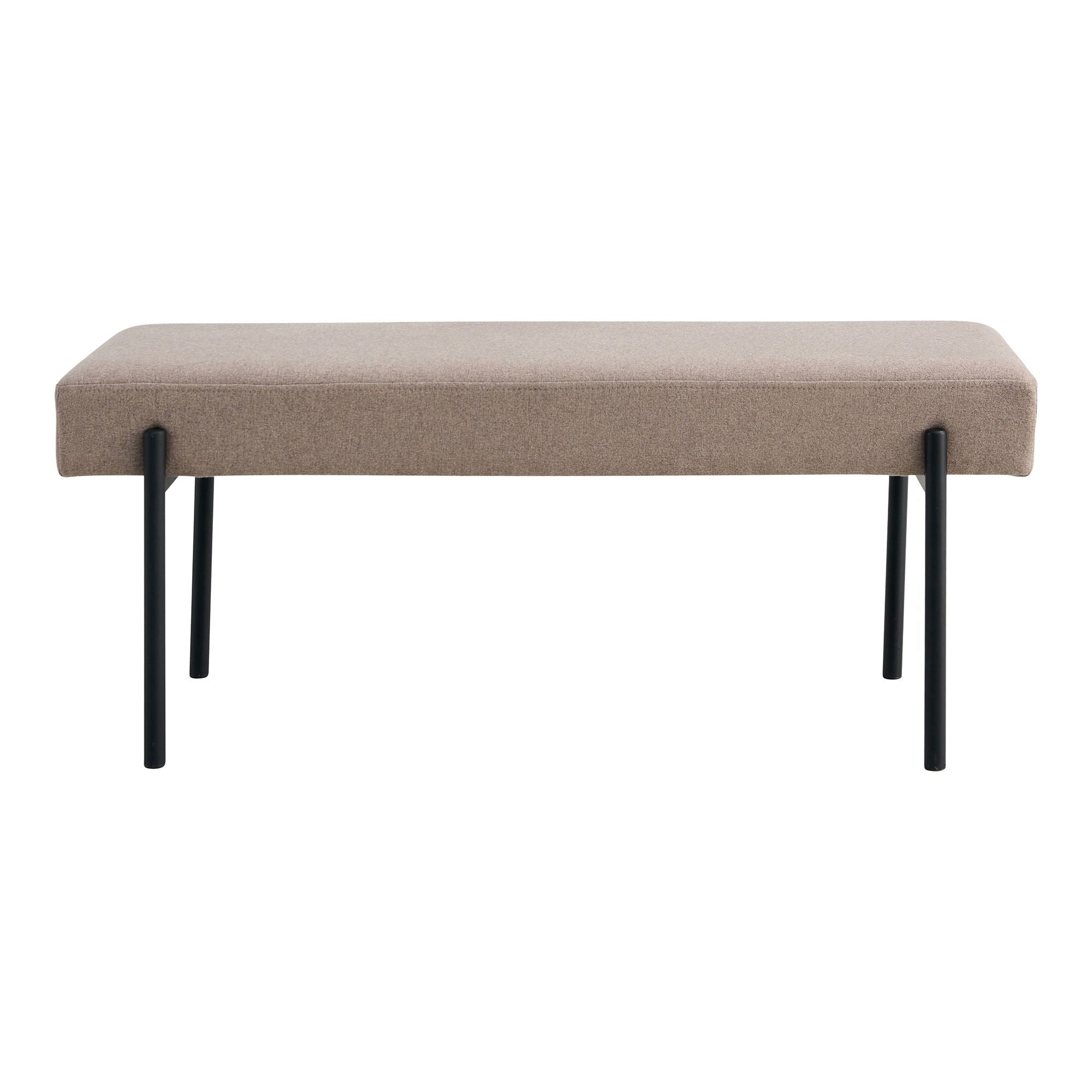 Swindon Bench - Bench, stone, black legs 100x36x42,5 cm, HN1231