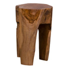 Rose  Stool - Stool, teak, nature, 3 legs  ø26x40 cm