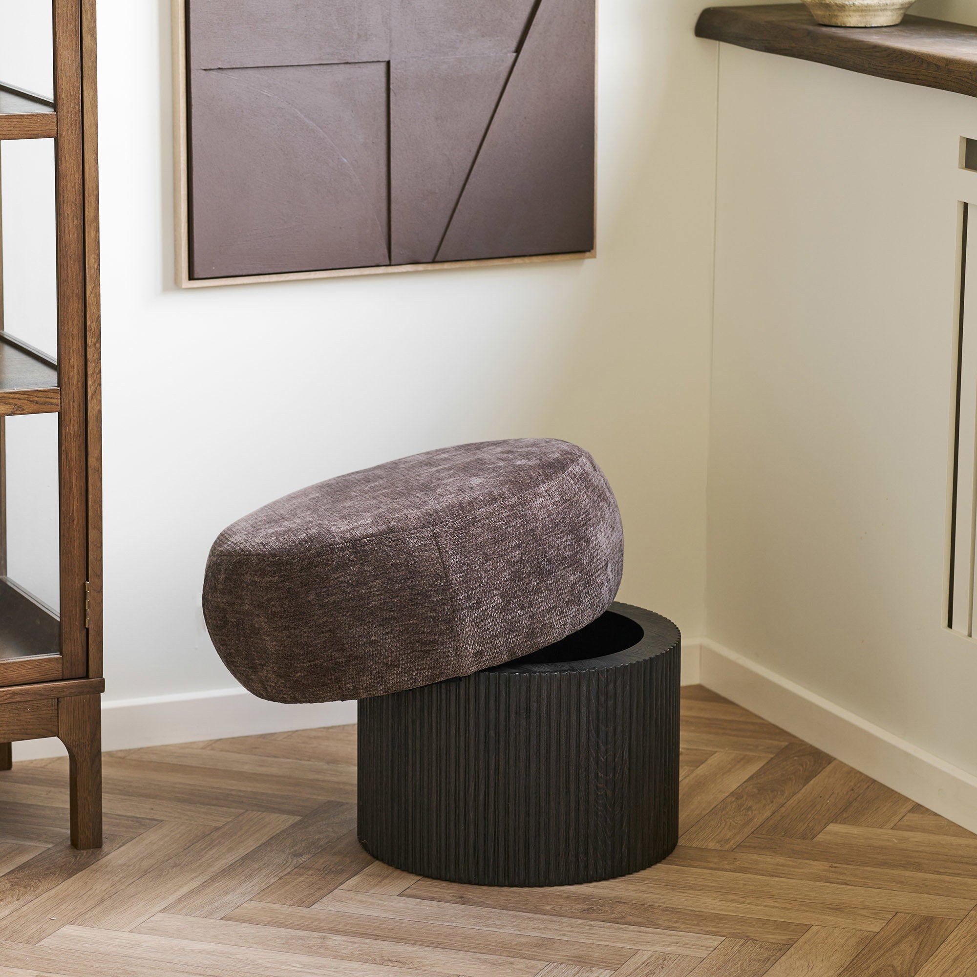 Christchurch Pouf - Dark Brown