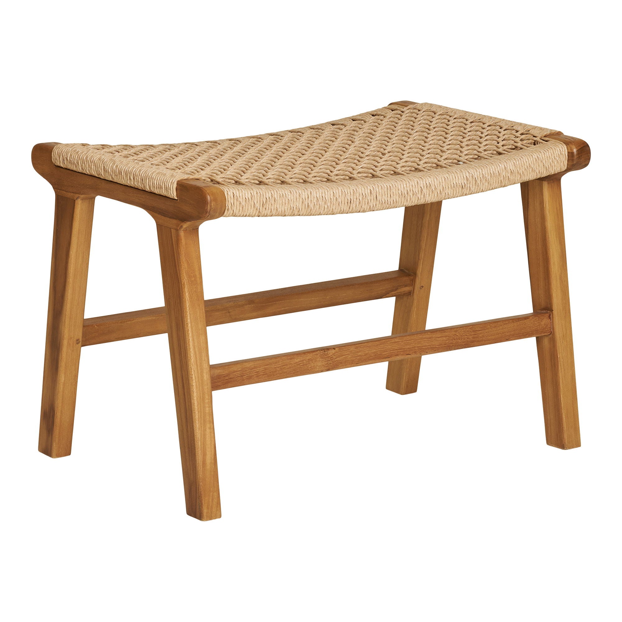 Derby Footrest - Footrest, teak, nature, 60x40x42 cm