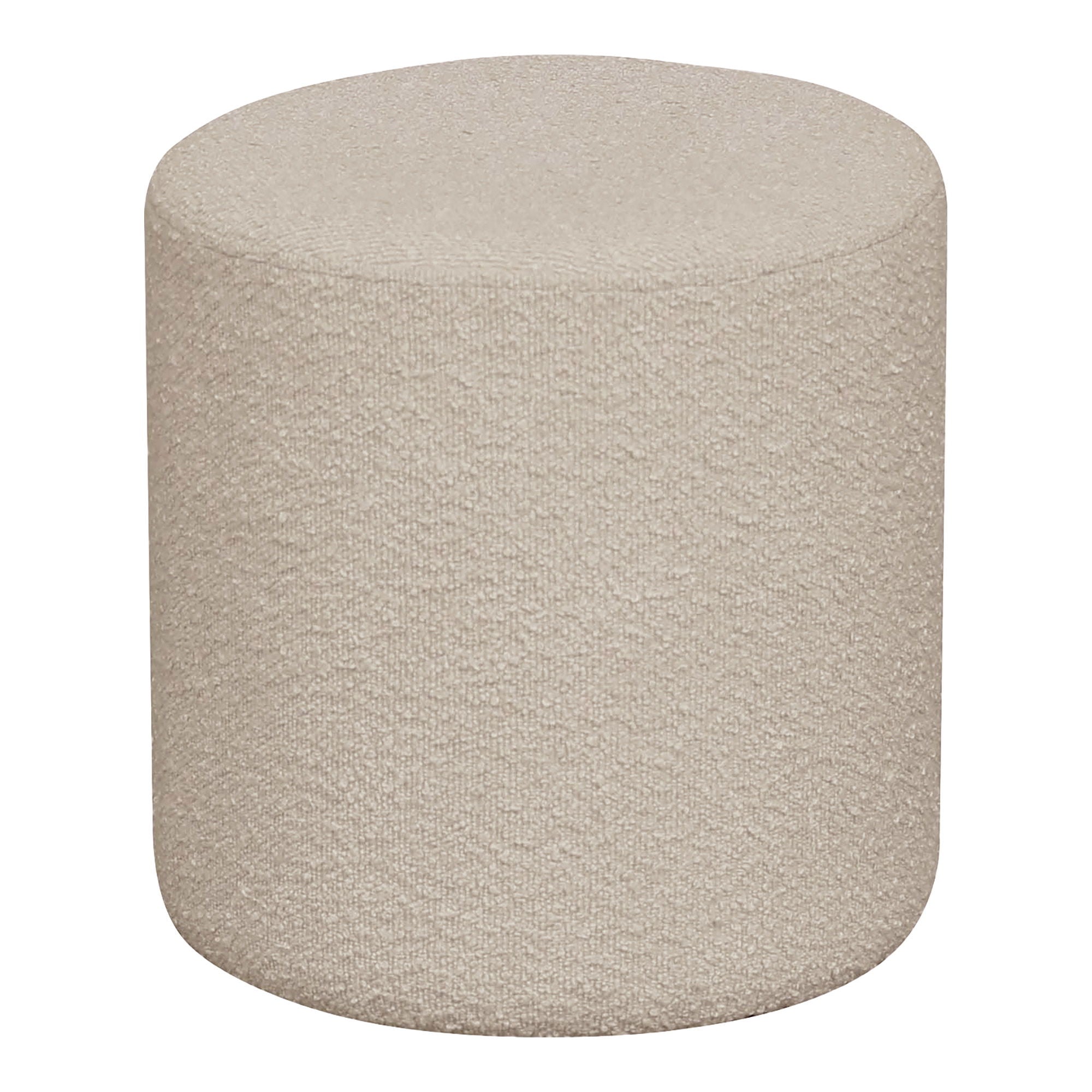 Ejby Pouf - Pouf, bouclé, beige ø34x36 cm, HN1233
