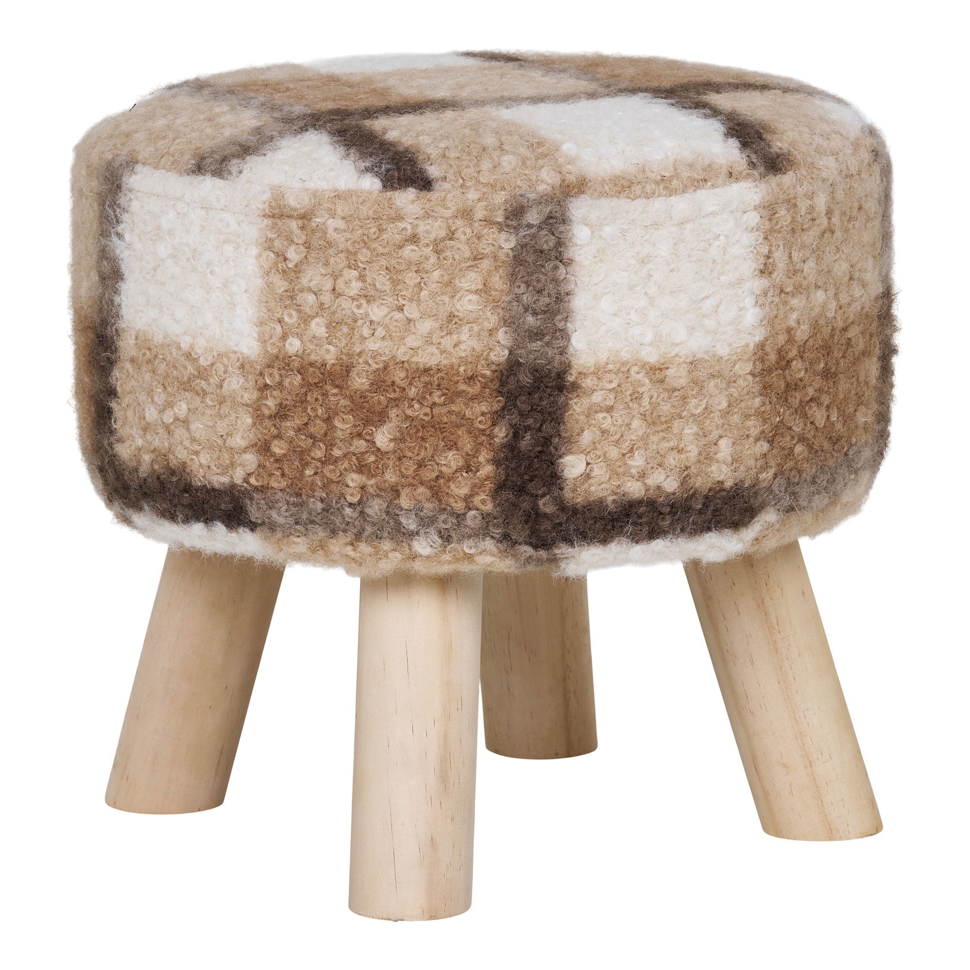 Aberdeen Stool - Stool, brown mix ø31x29 cm, HN1261