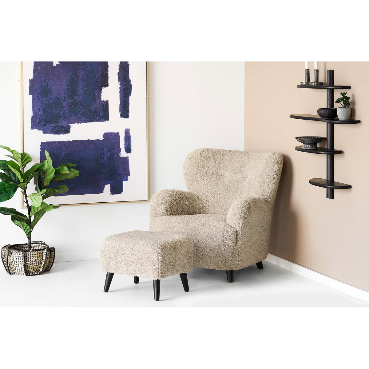 Lunaro Pouf - Light Brown