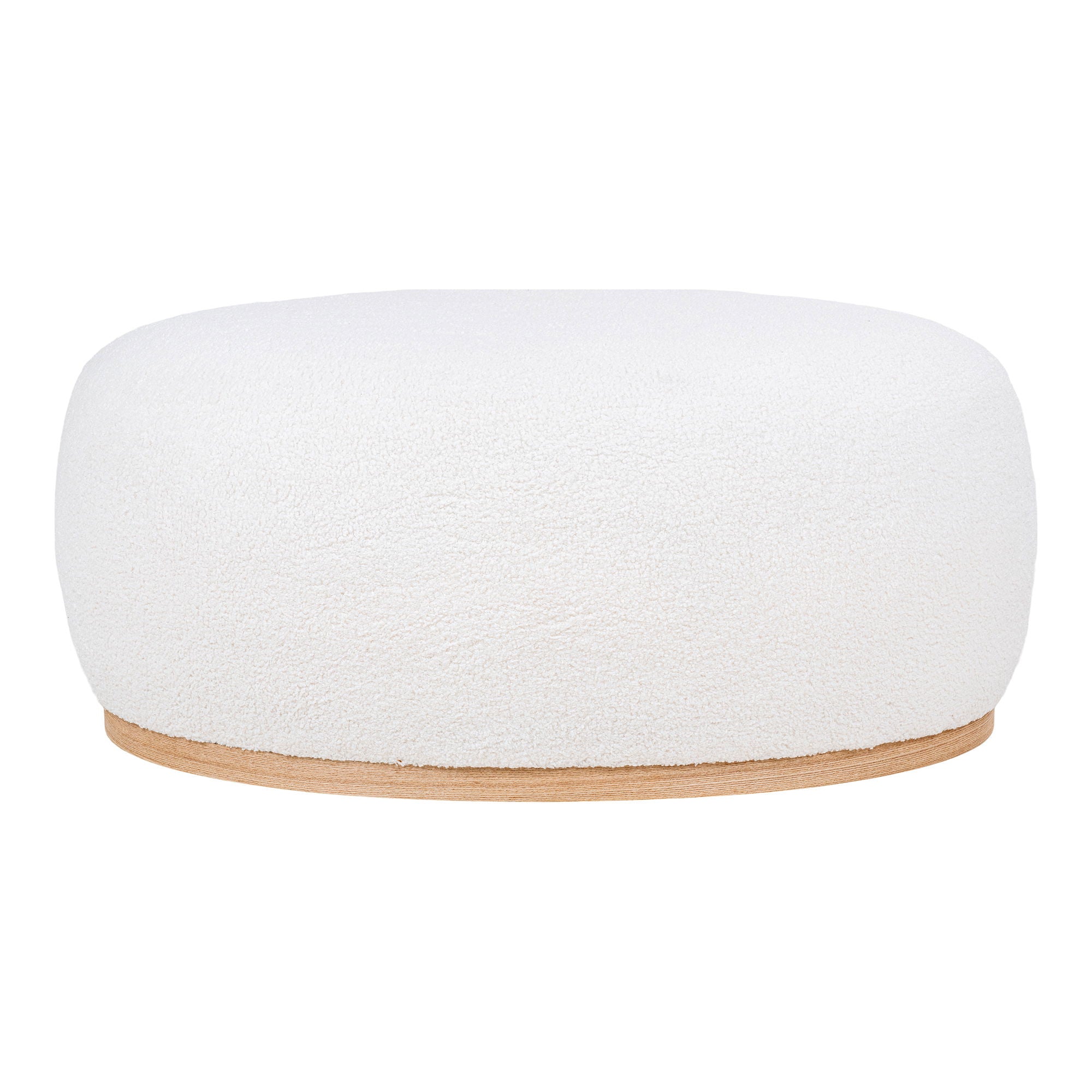 Manhattan Pouf - Pouf, teddy, white 54,5x88,5x36 cm, HN1235