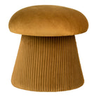 Hampton Pouf  - Pouf, velvet, ocher, ø41x39 cm, HN1245