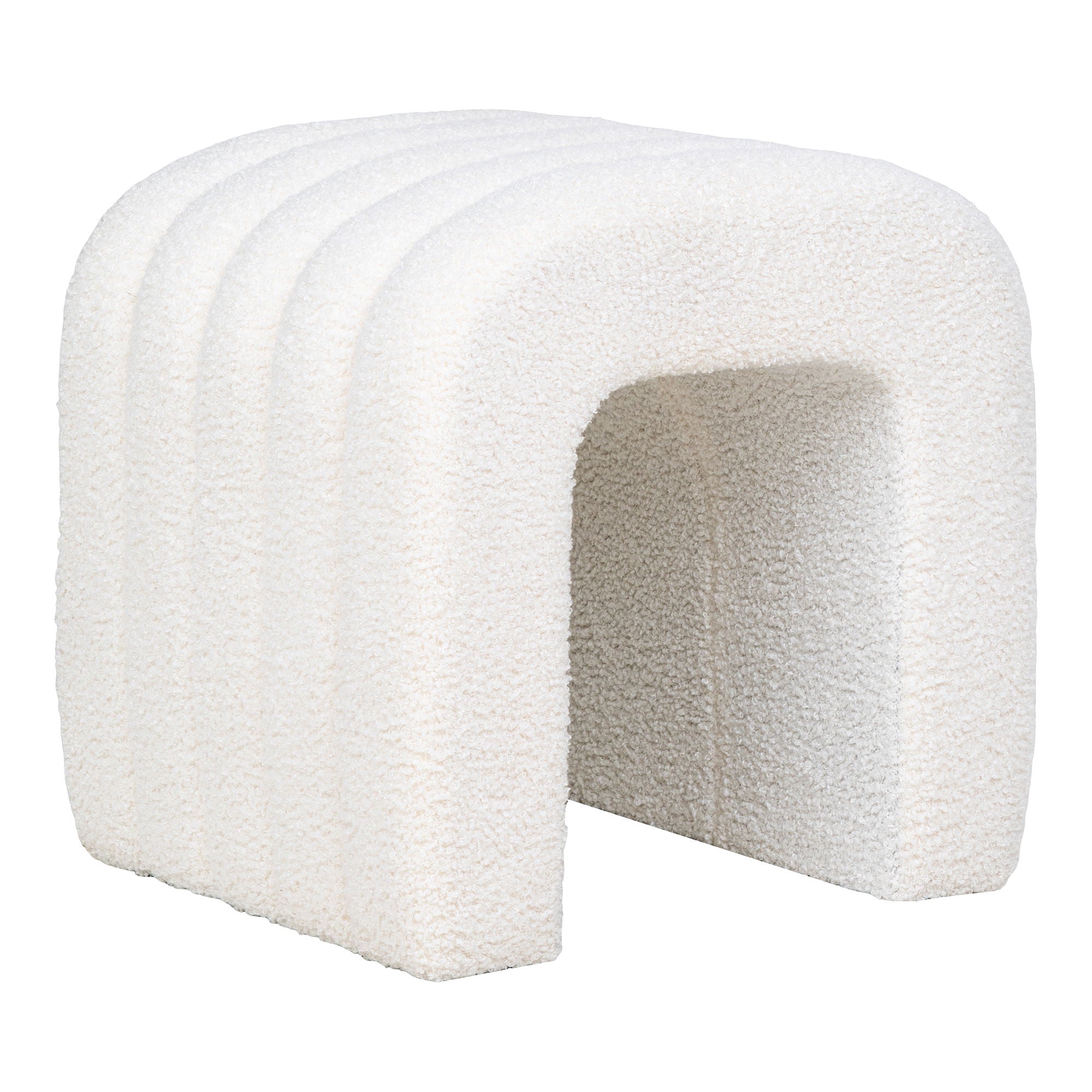 Colma Pouf - Pouf, teddy, white 41x36,5 cm, HN1234