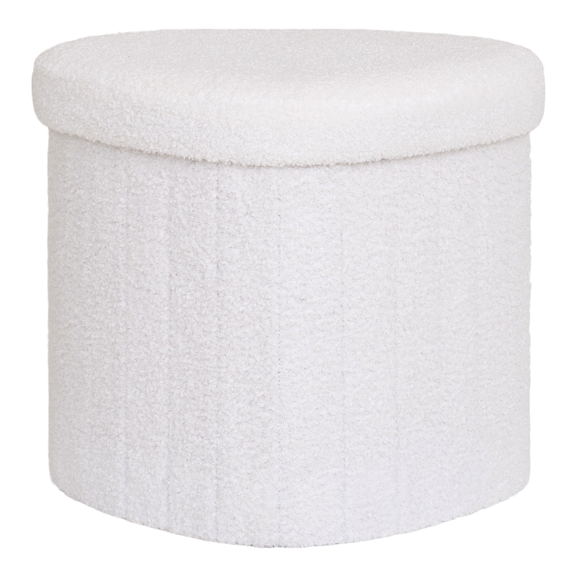 Medford Pouf - Pouf, teddy, white, HN1310 42,5x36,5 cm