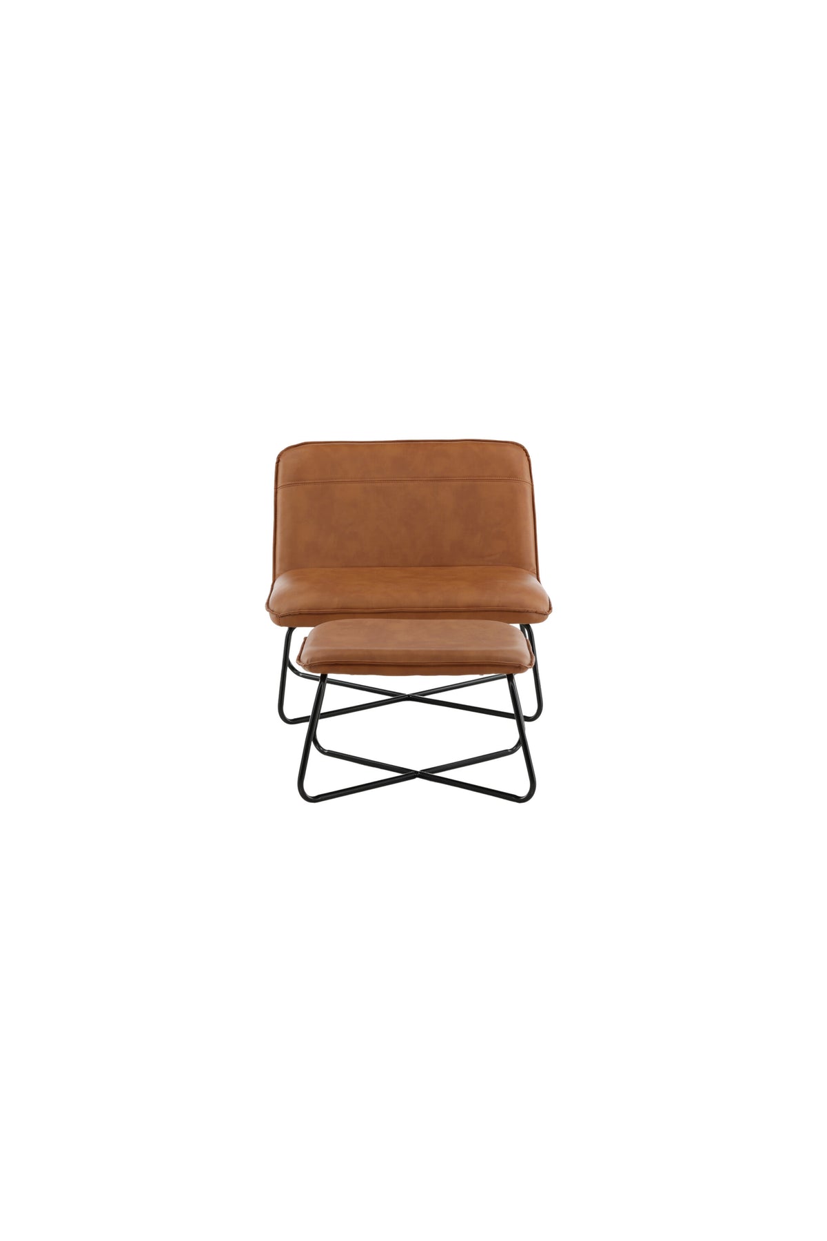 X Lounge Chair – Brown