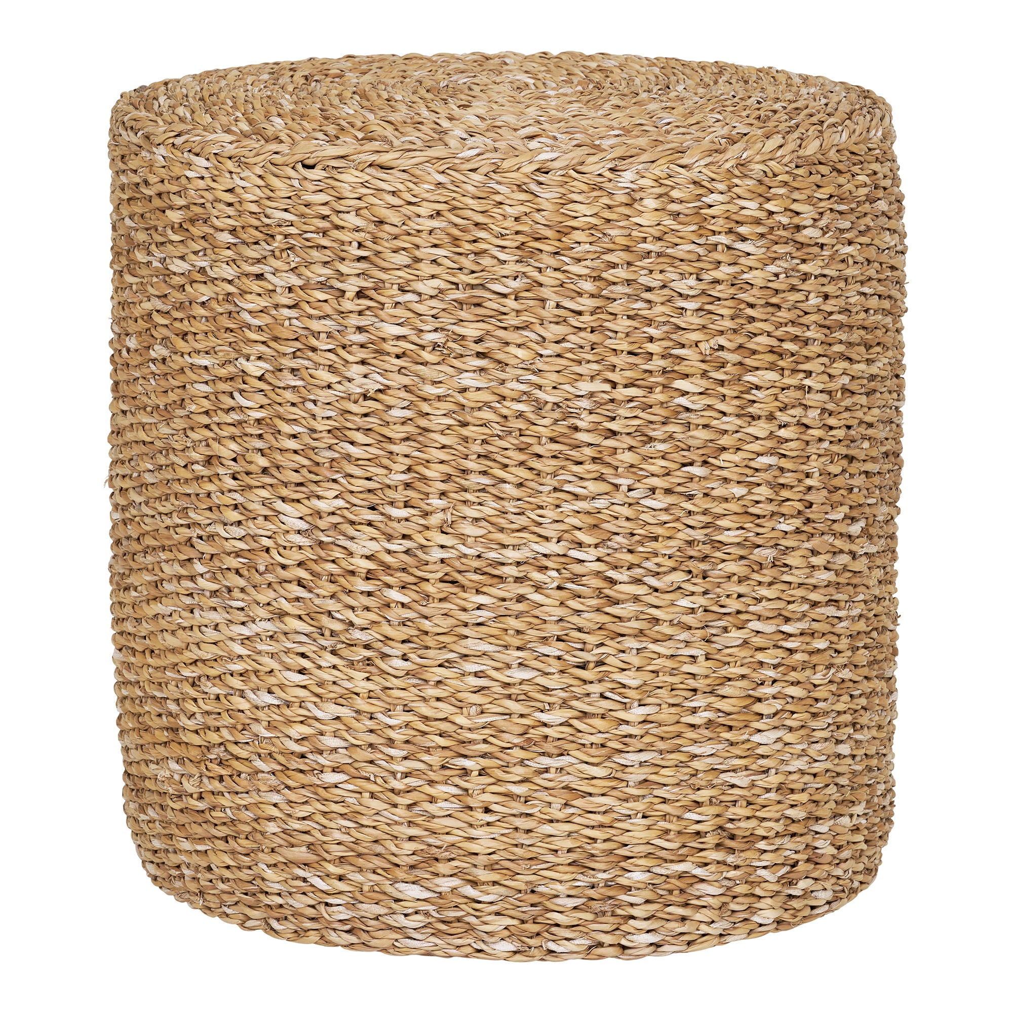 Rivera Pouf - Pouf, seagrass/cotton, natural ø40x40 cm