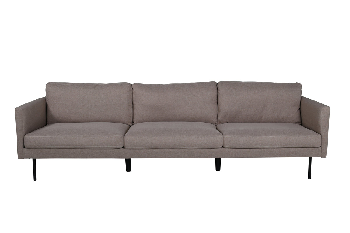 Zoom 3-Seat Sofa – Brown