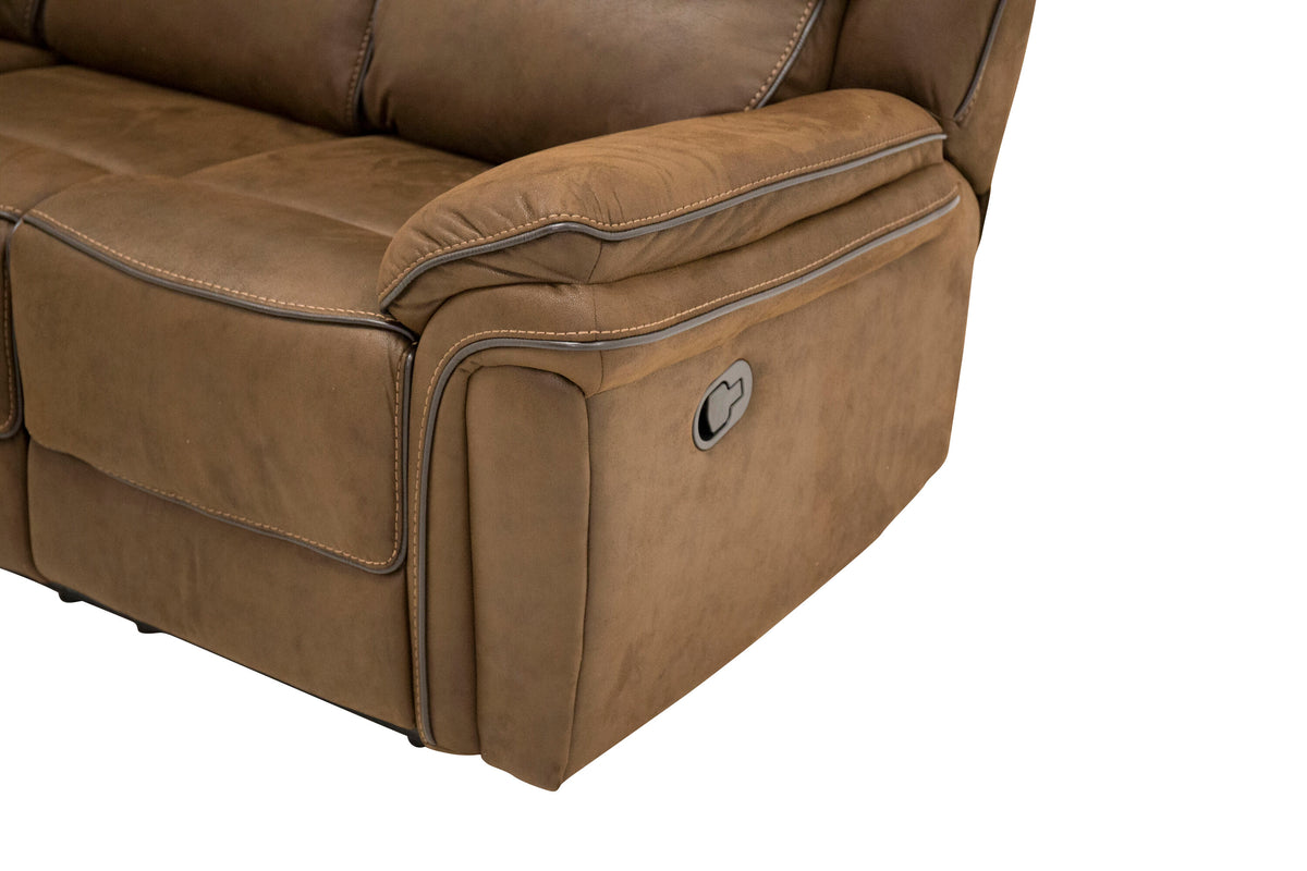 Saranda Recliner Sofa – Brown