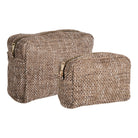 Safi Toilet Bags - Toilet bags, brown mix set of 2