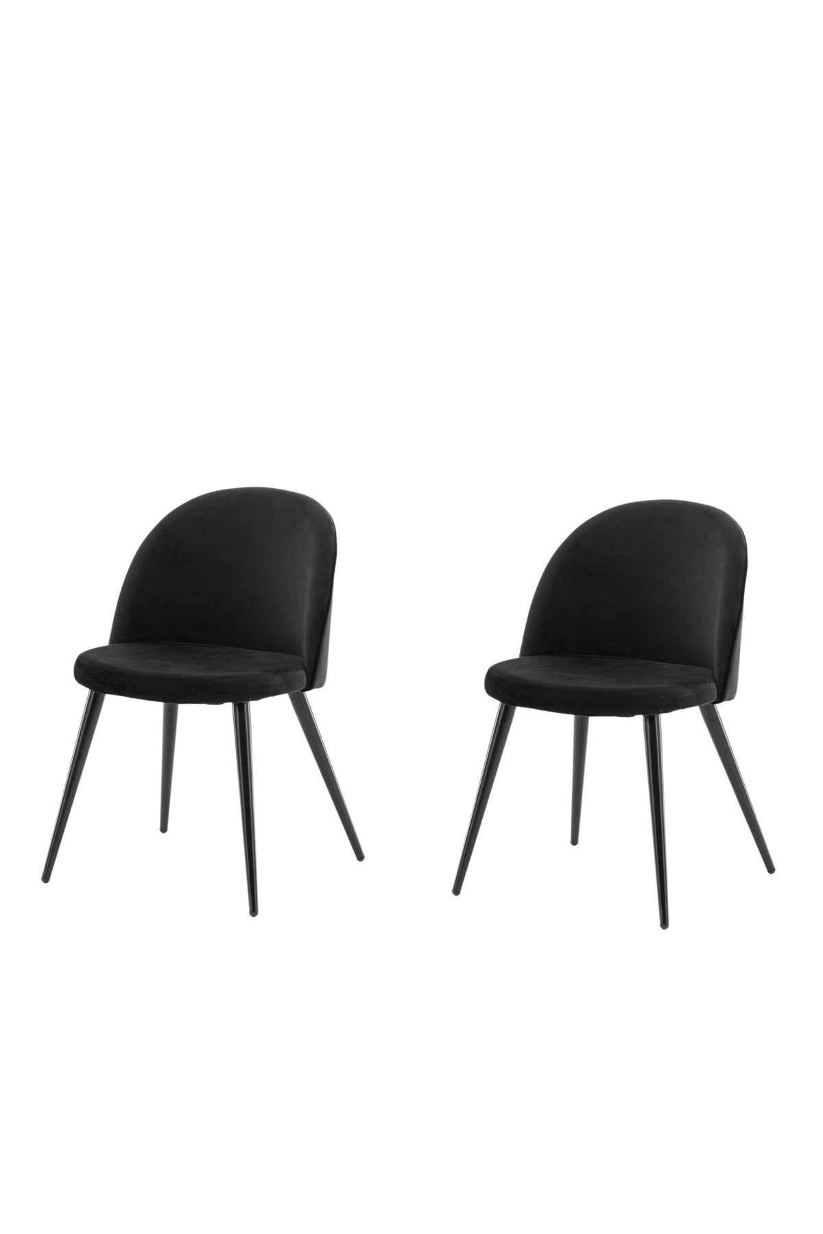 Velvet Dining Chair – Black