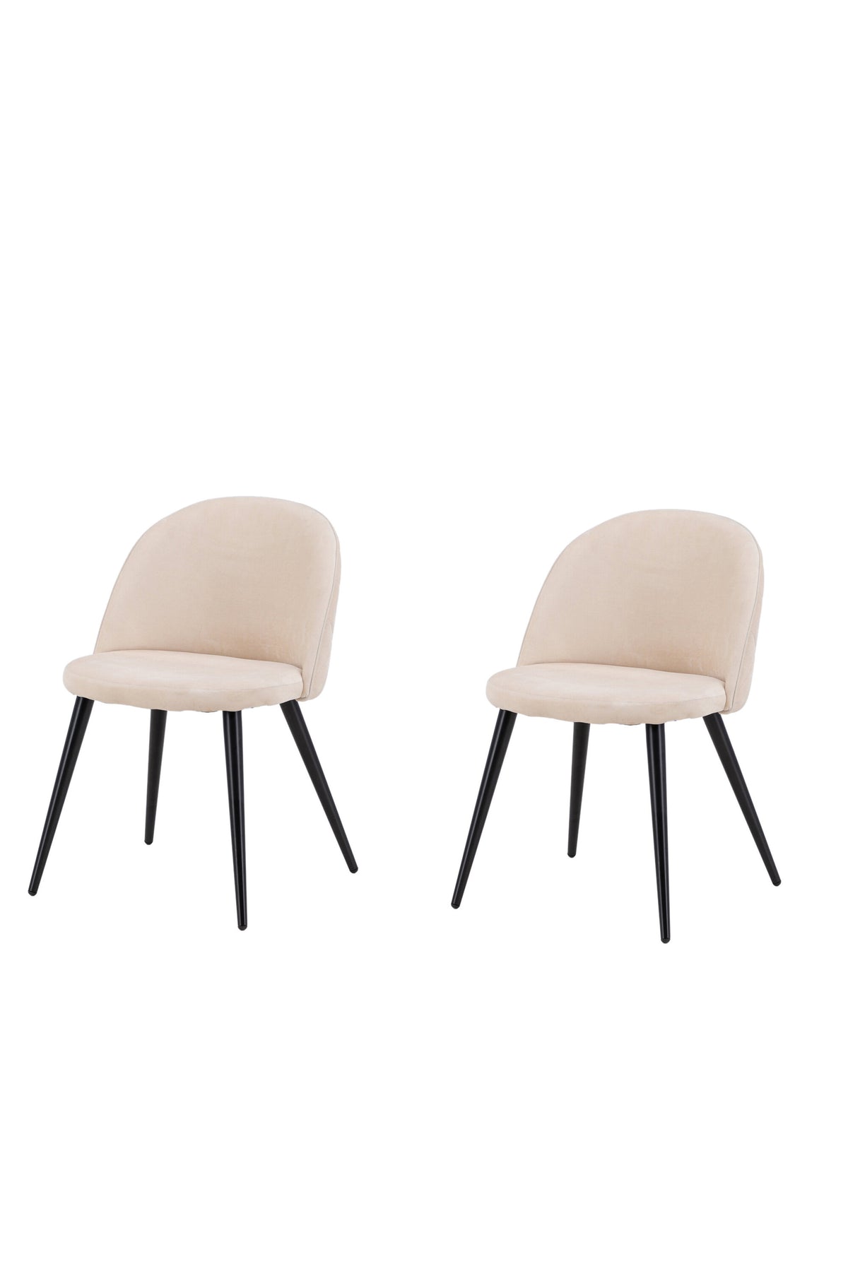 Velvet Dining Chair – Beige