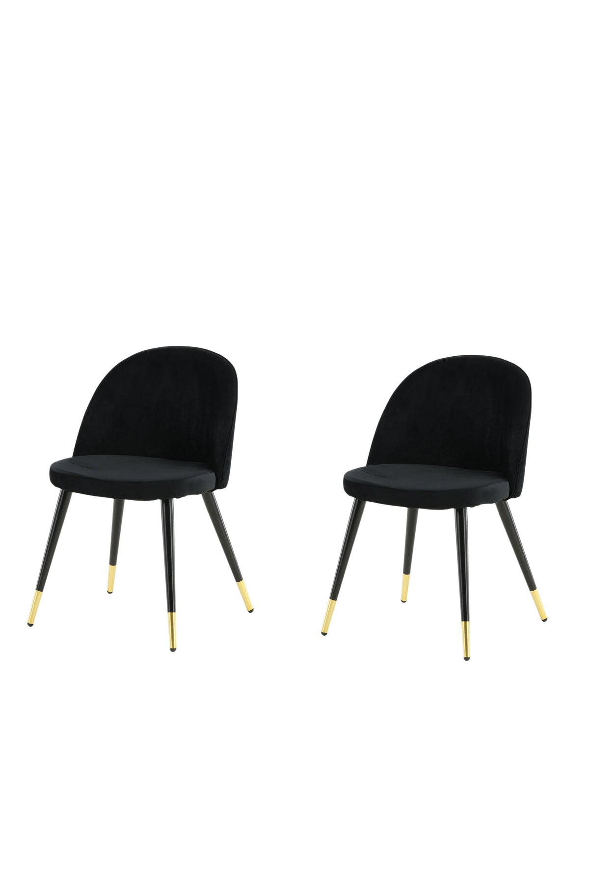 Velvet Dining Chair – Black