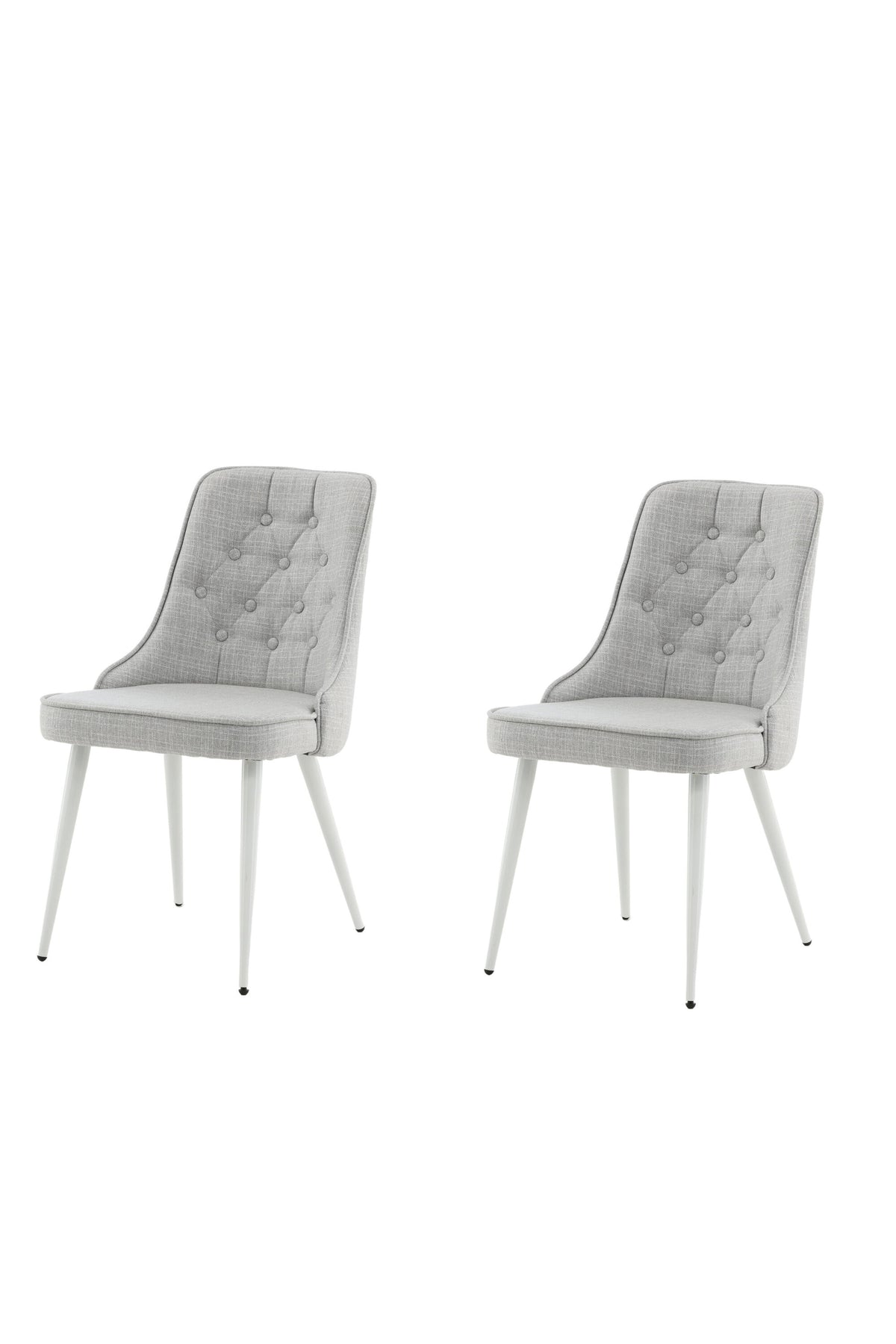Velvet Deluxe Dining Chair – Light Grey