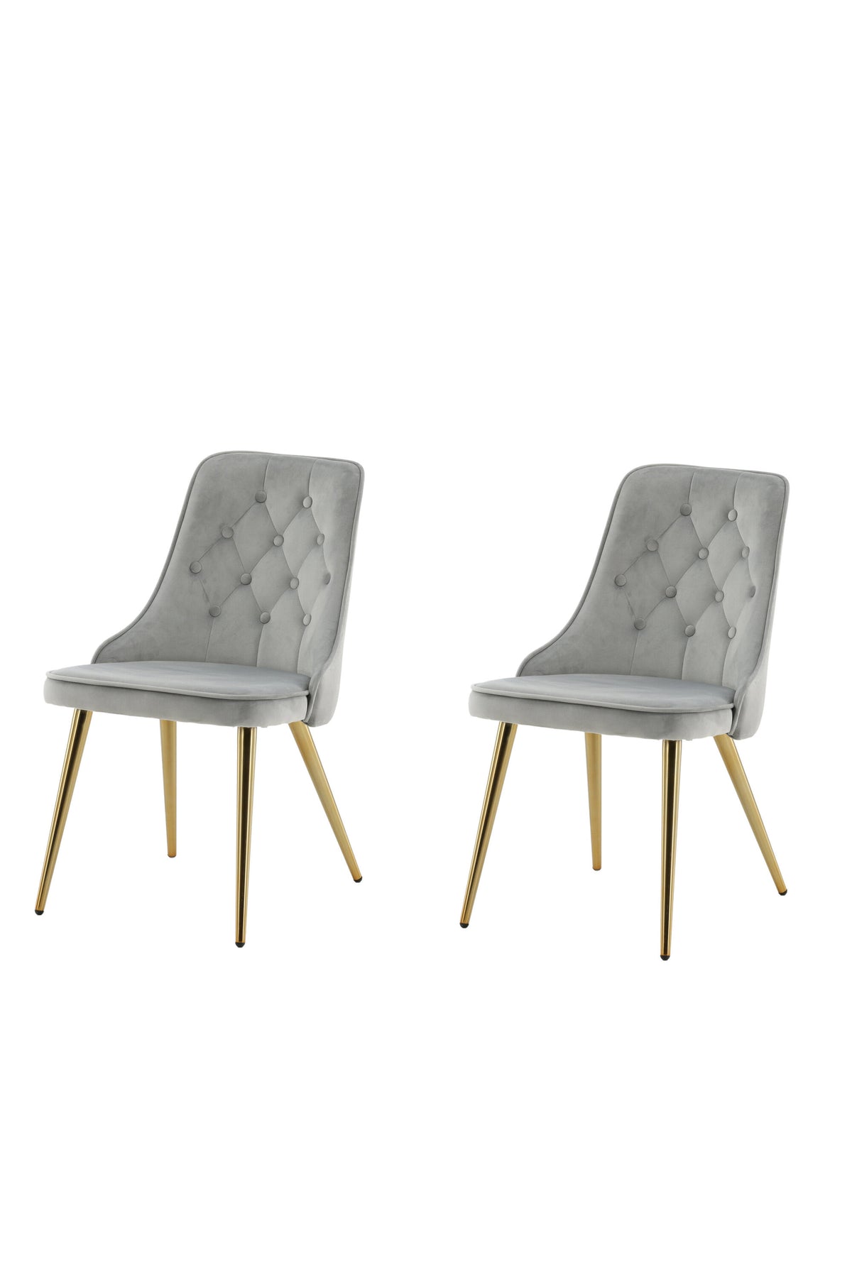 Velvet Deluxe Dining Chair – Grey