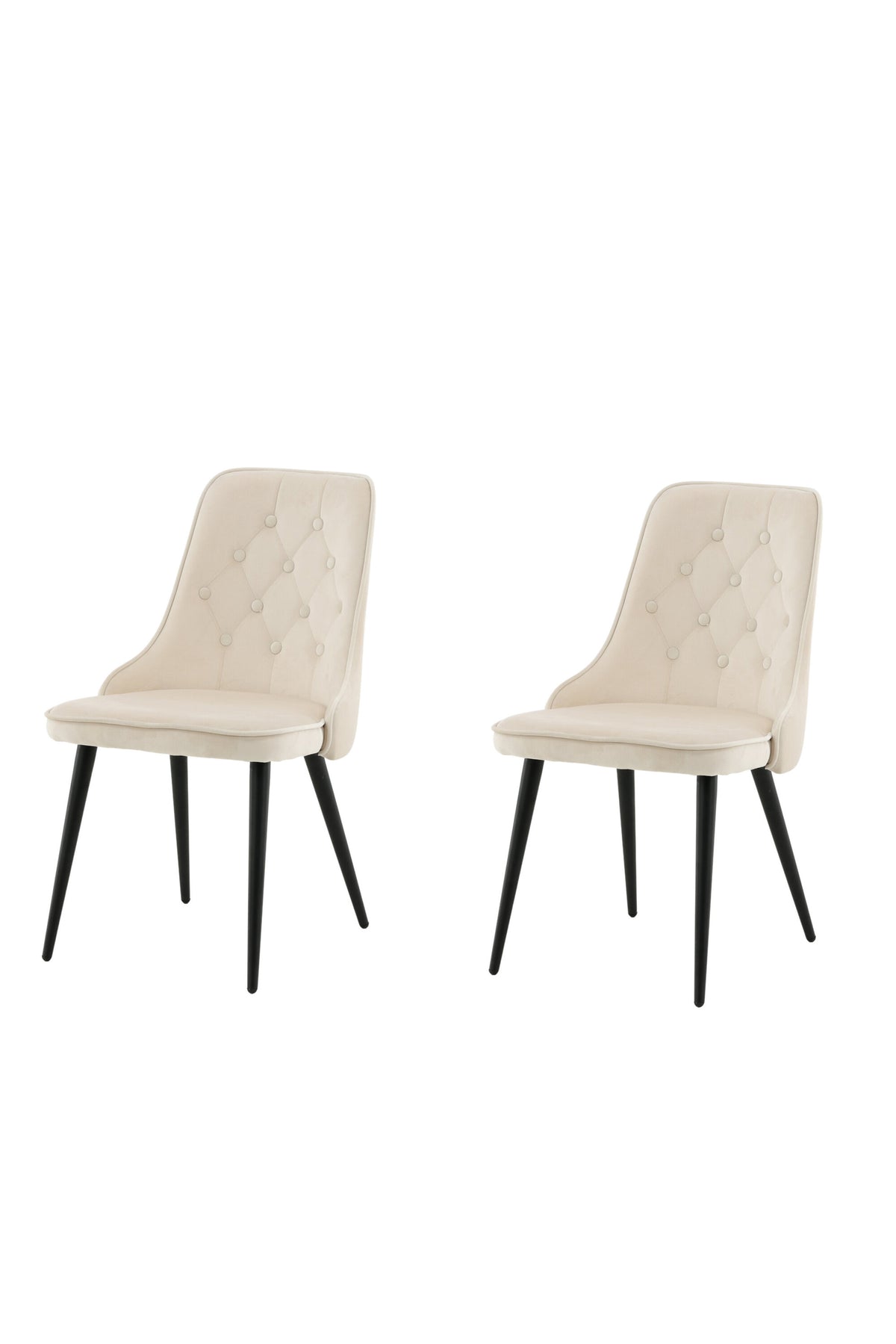 Velvet Deluxe Dining Chair – Beige
