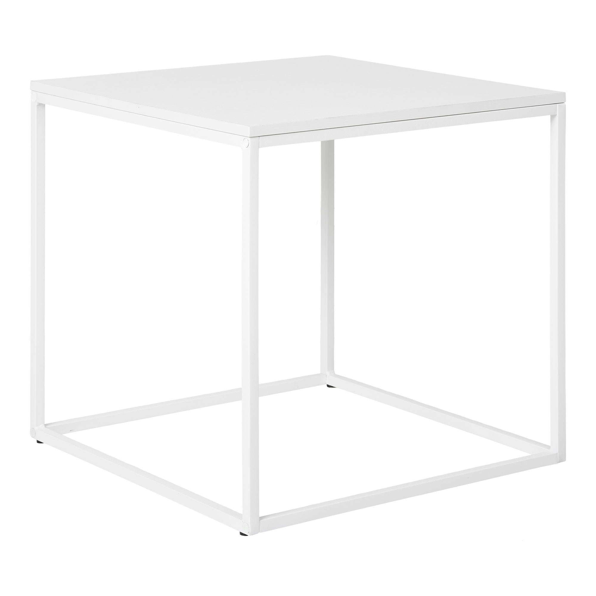 Vita Side Table - Side table, white, white frame 45x45x45 cm