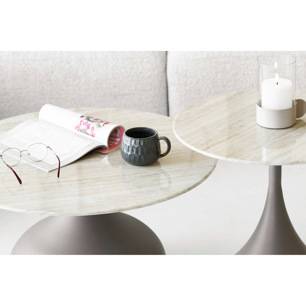Pienza Coffee Table set of 2 - Khaki