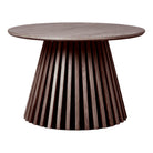 Osaka Coffee Table - Coffee table, oak veneer, smoked ø70x45 cm