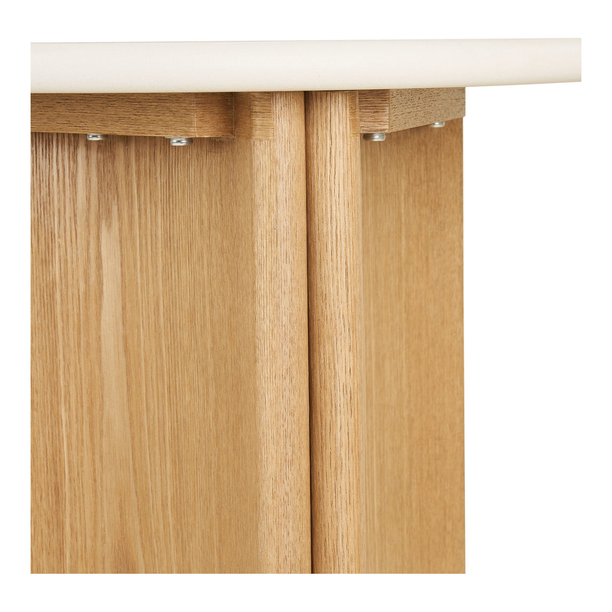 Motril Side Table - White / Nature