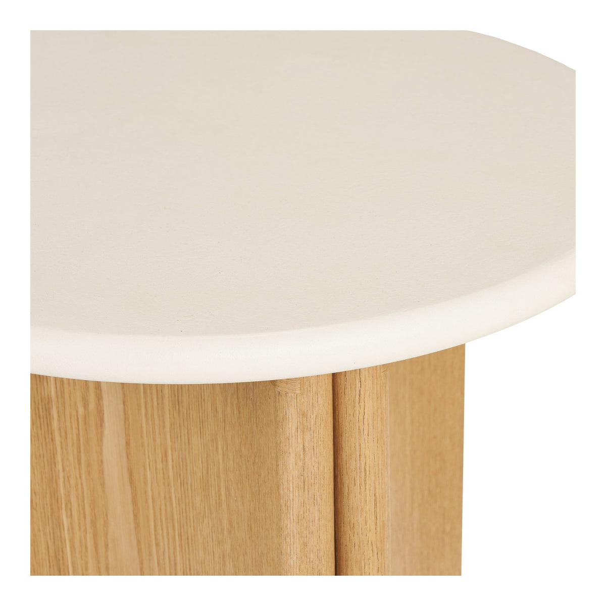 Motril Side Table - White / Nature