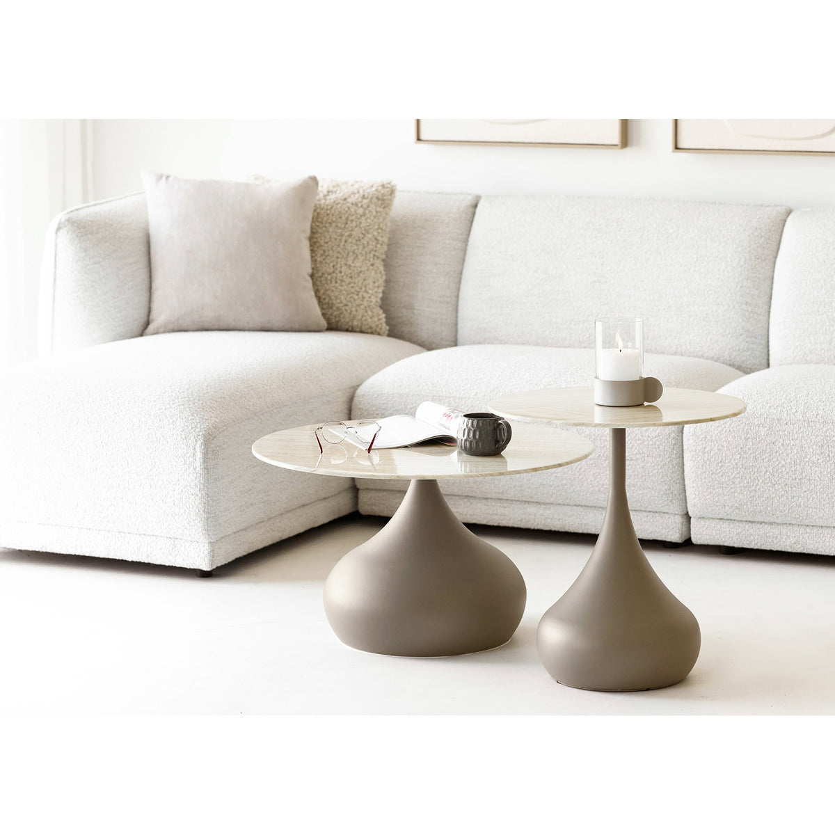 Pienza Side Table - Khaki