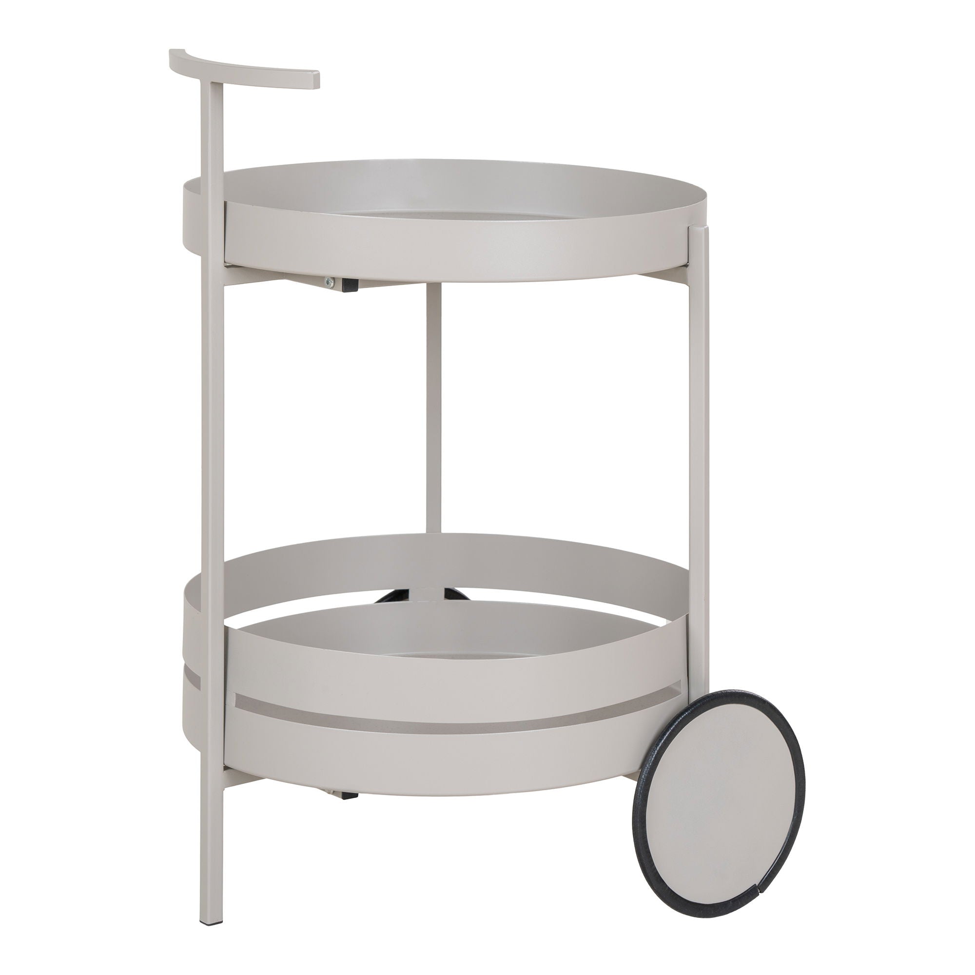 Beja Bar Trolley - Bar Trolley, steel, cool grey, 2 shelves 40x42x61 cm