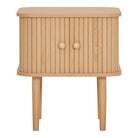 Nikko Side Table - Side table, 2 doors, natural 45x40x50,5 cm