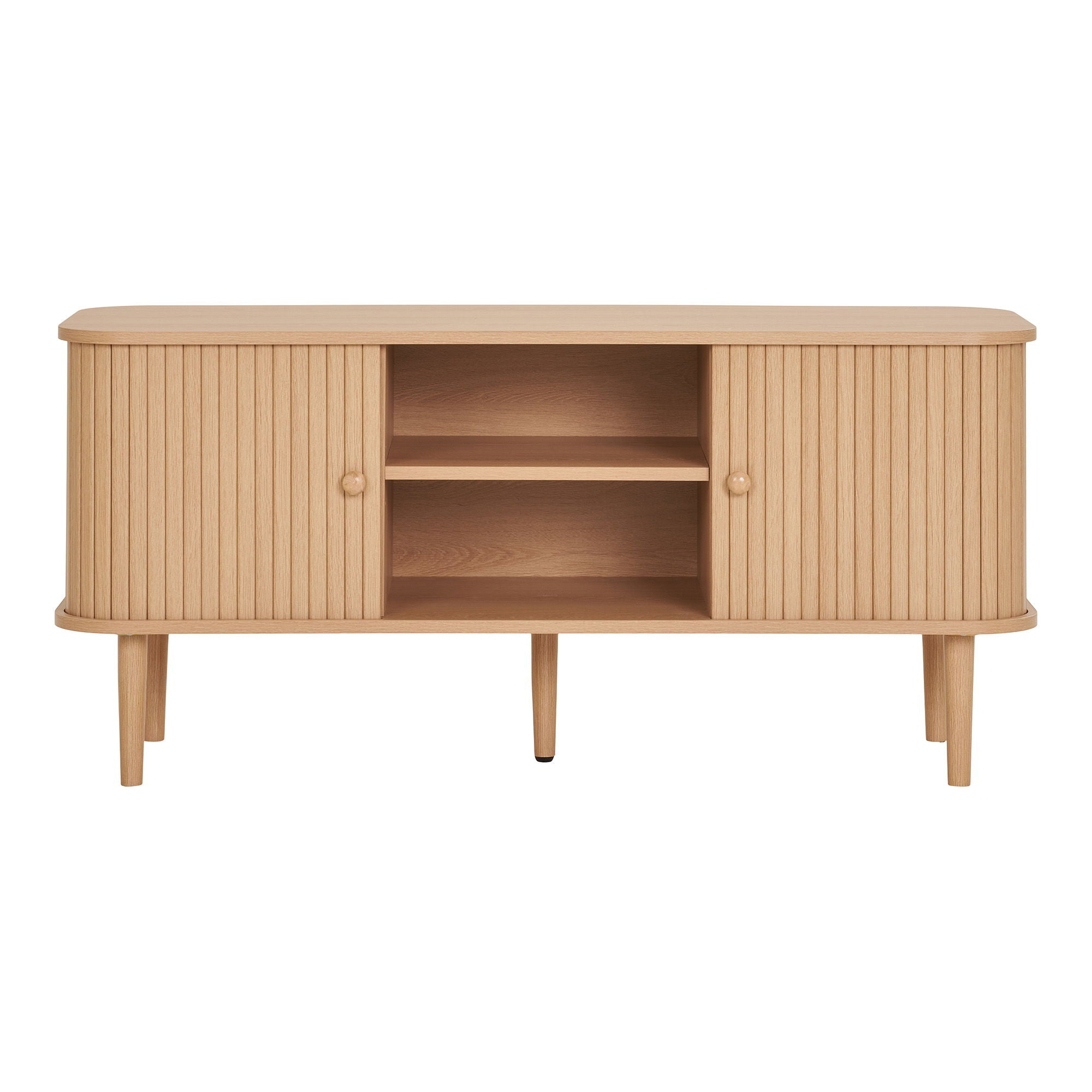 Nikko TV-bench - TV-bench, 2 doors, natural 113x40x52 cm