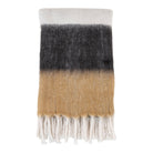 Sintra Plaid - Plaid, black/white/brown 130x170 cm