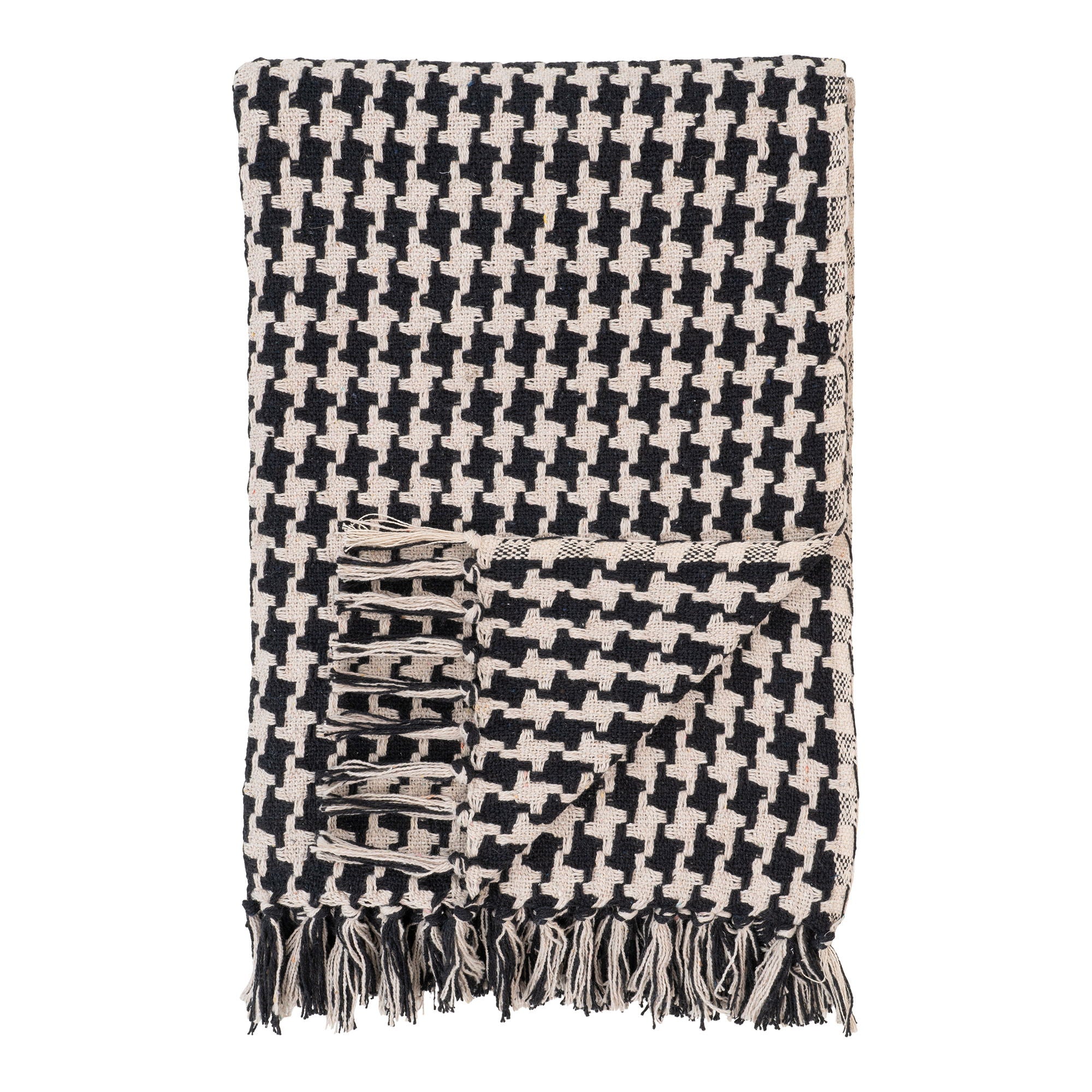 Side Plaid - Plaid, black/beige 130x180 cm