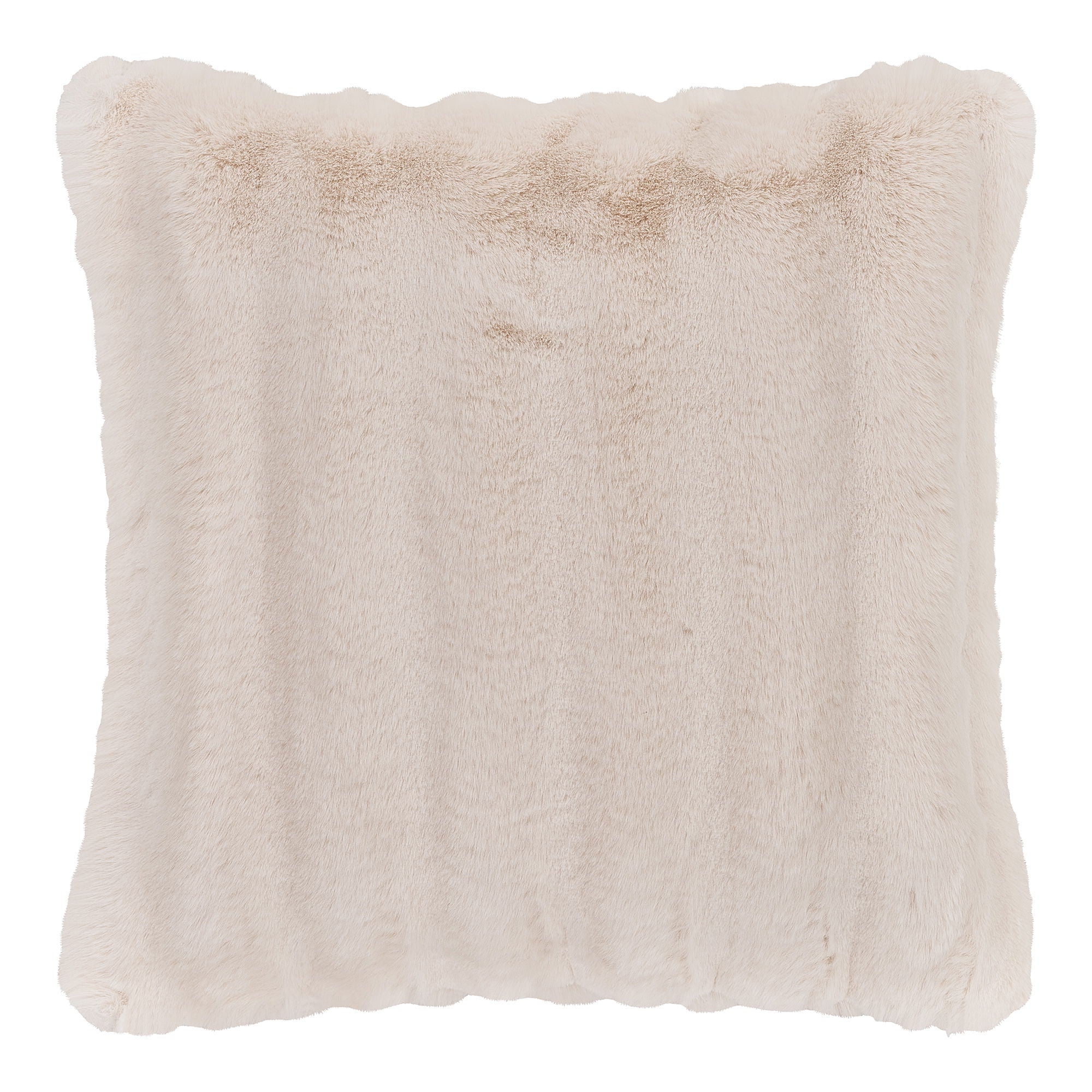 Galena Cushion - Cushion, artificial fur, white 45x45 cm
