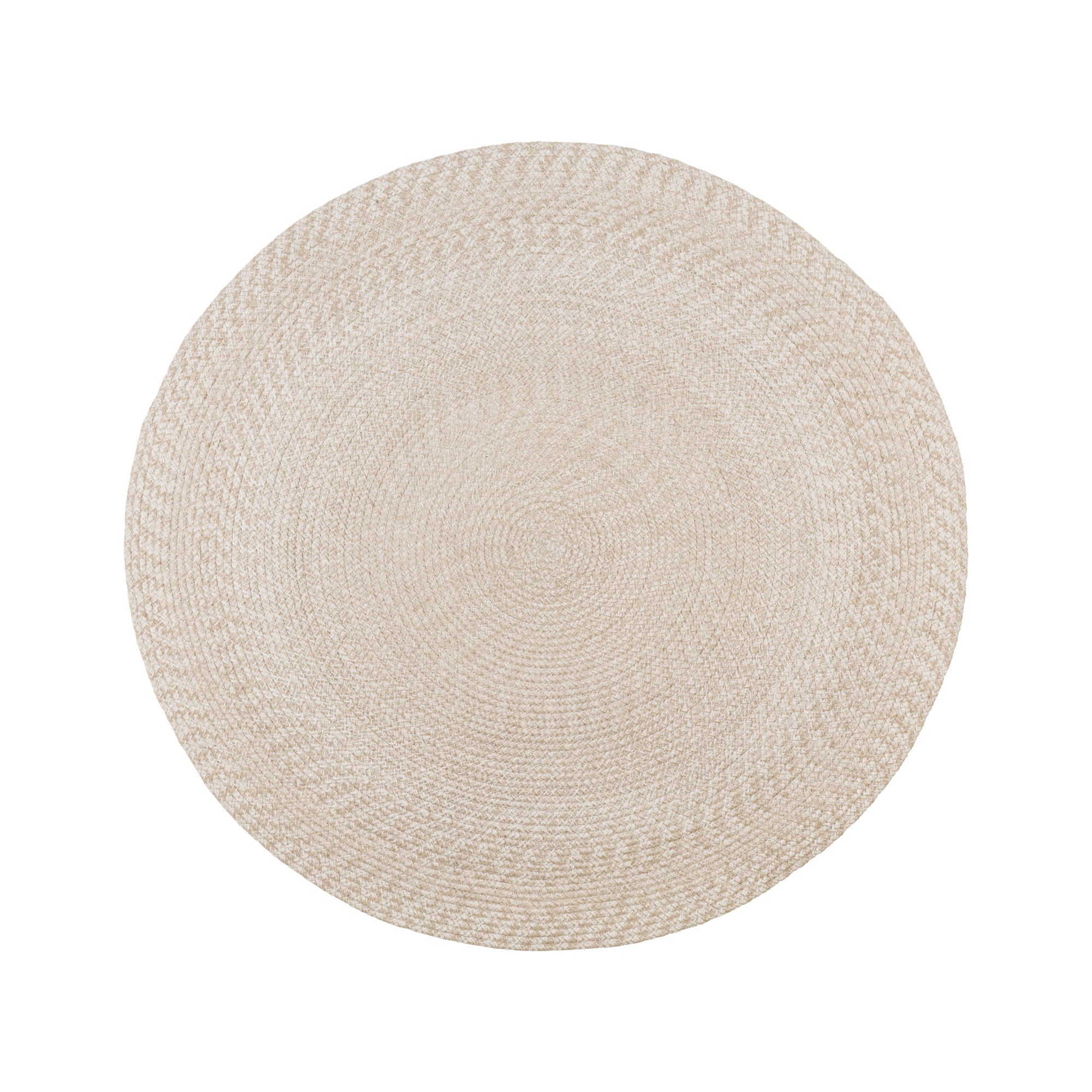 Menorca rug - Rug, 100% recycled plastic, sand ø120 cm