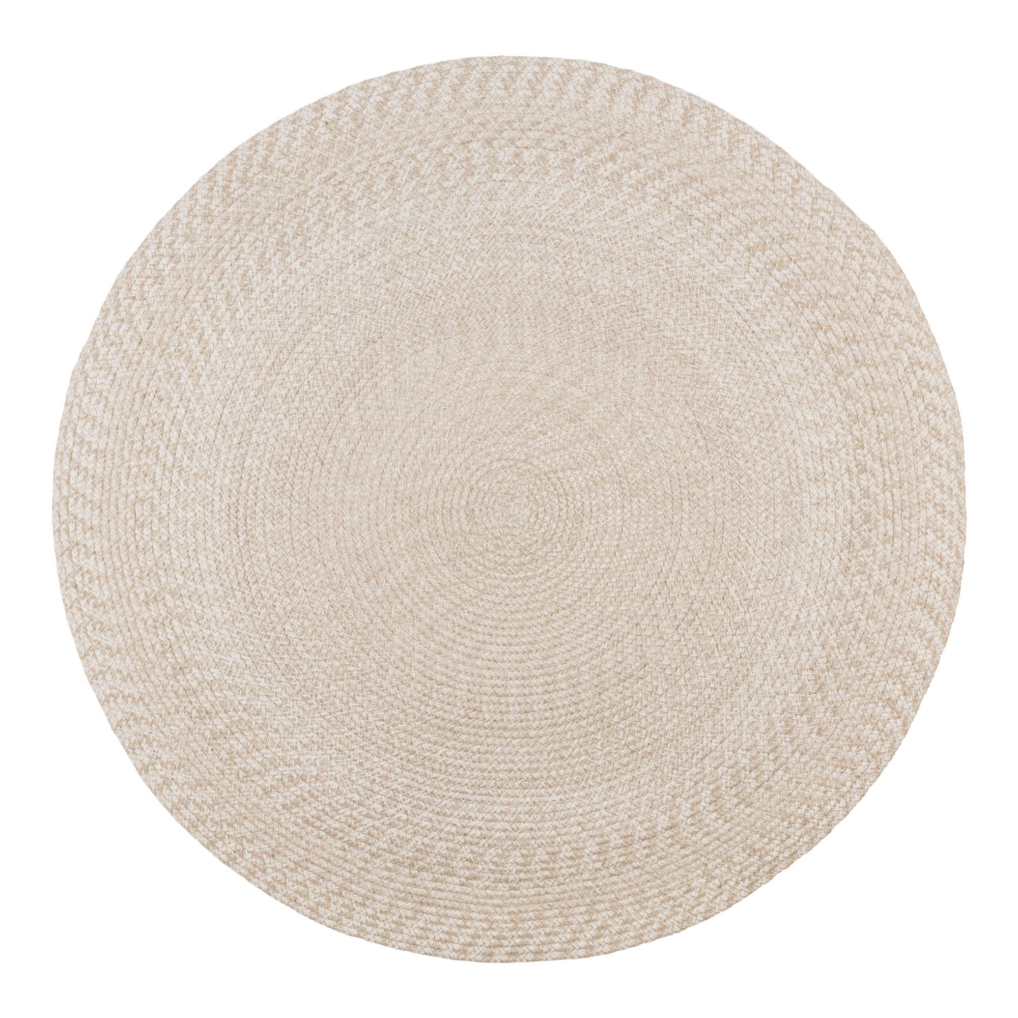 Menorca rug - Rug, 100% recycled plastic, sand ø180 cm