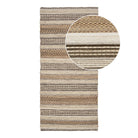 Morena Hallway Runner - Hallway runner, hand woven, nature/grey 80x180 cm