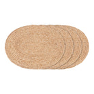 Bombay Placemat - Placemat in braided jute, nature, oval 35x45 cm, set of 4