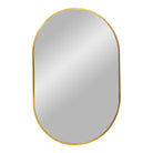 Madrid Mirror - Mirror, aluminium, brass look, 50x80 cm