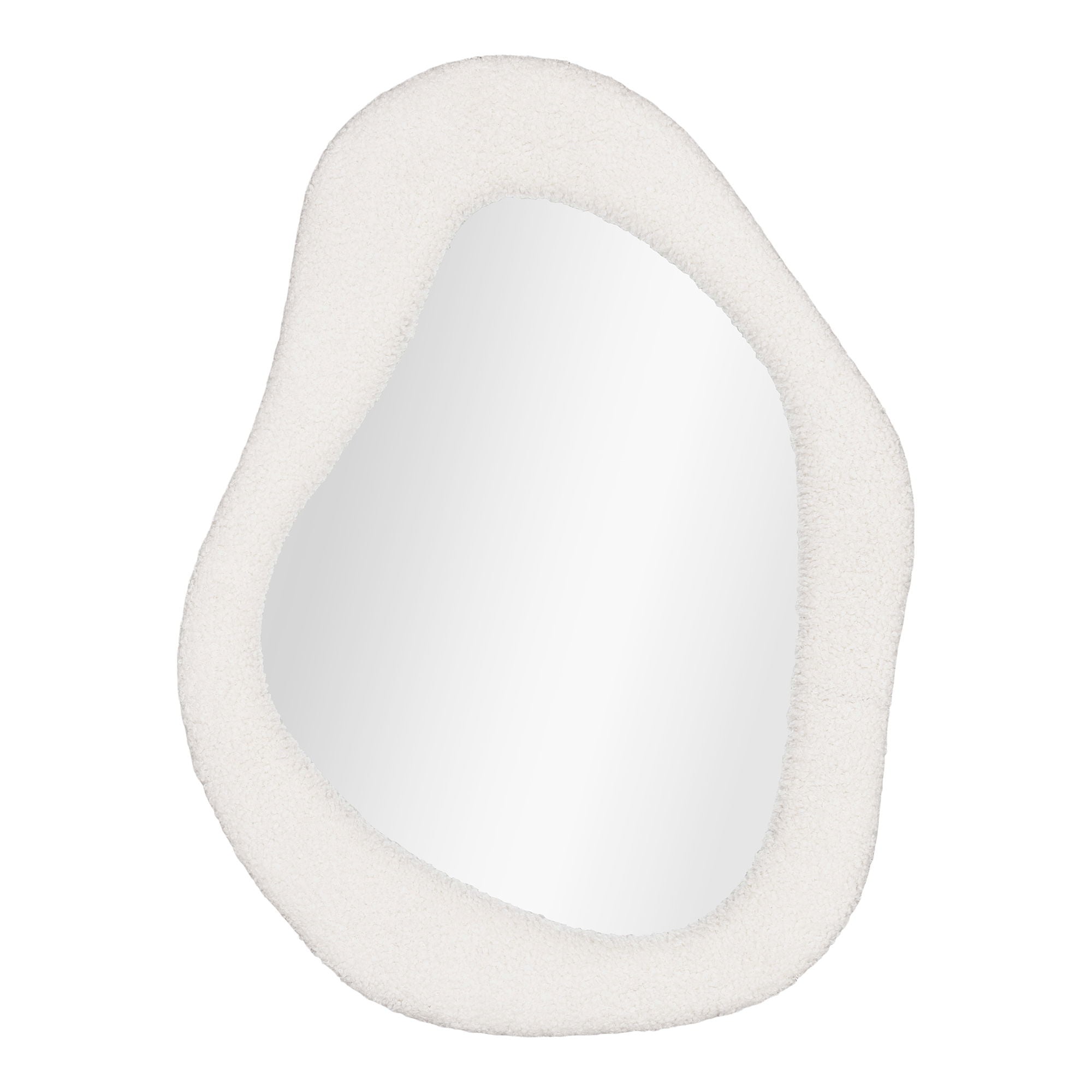 Bosa Mirror - Mirror, teddy, white 46,5x61 cm