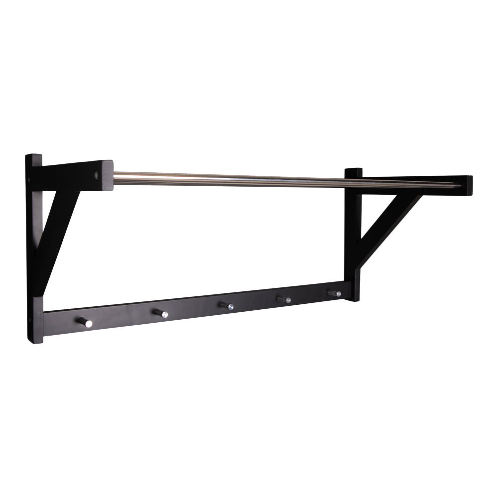 Padova Hat Shelf - Hat shelf, wood/steel, black 78x32 cm