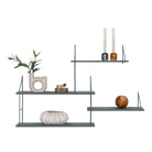 Harlem Wall Shelf - Wall Shelf, 4 green shelves, green frame 99x17,5x62 cm