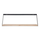 Basel Shelf - Wall Shelf, steel, pinewood 55x14x18 cm