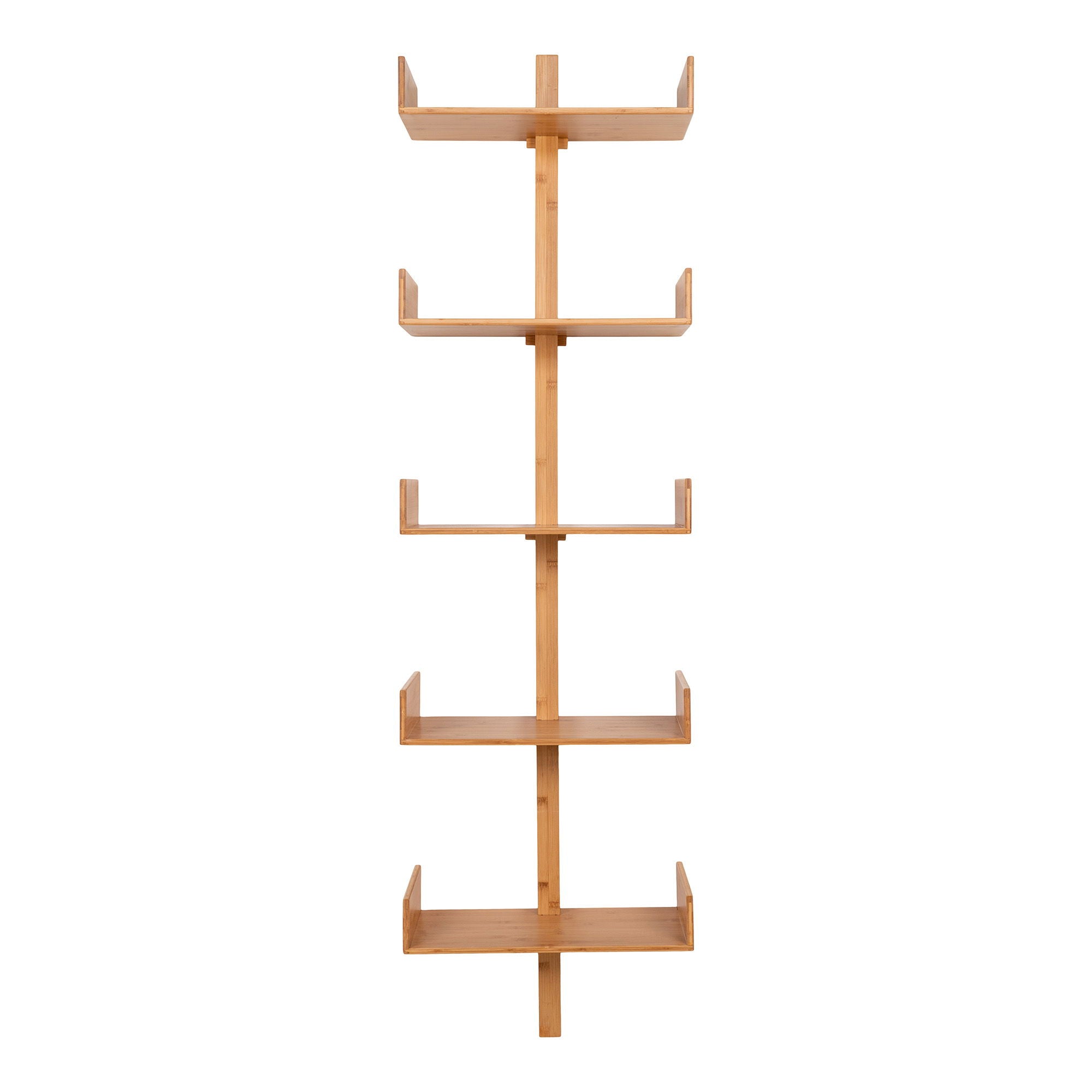 Villa Shelf - Wall shelf, bamboo, nature 50x180 cm