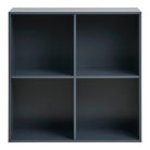 Horne Wall Shelf - Wall Shelf, painted wood, dark grey 69x30x69 cm