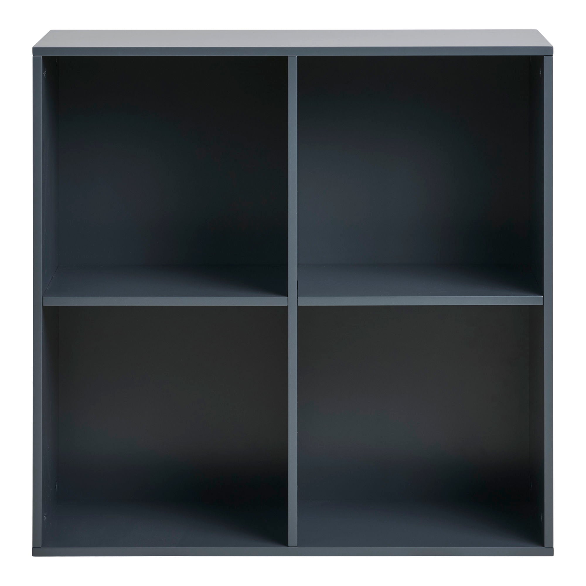 Horne Wall Shelf - Wall Shelf, painted wood, dark grey 69x30x69 cm