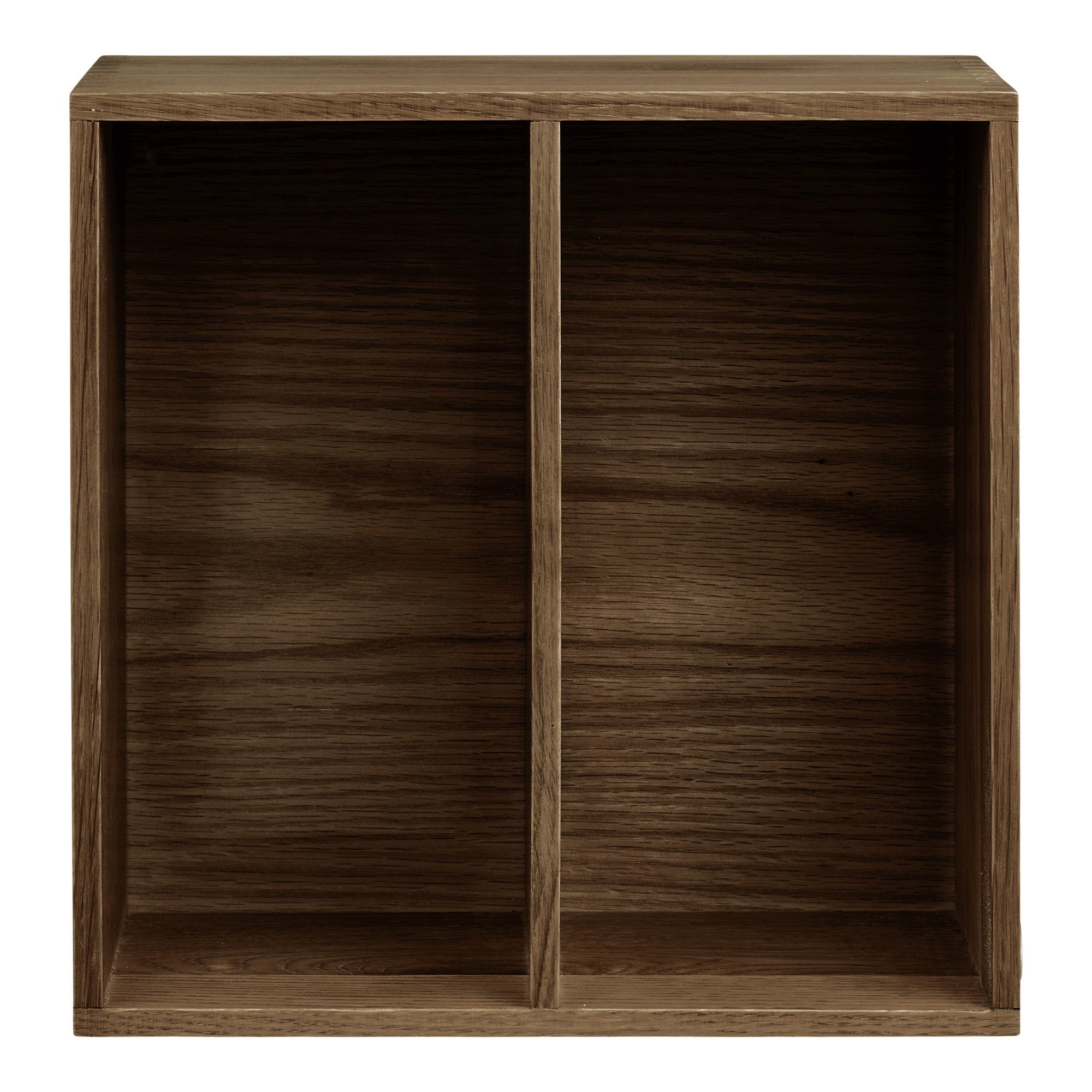 Townsville Wall Shelf with vertical rooms - Dark Brown