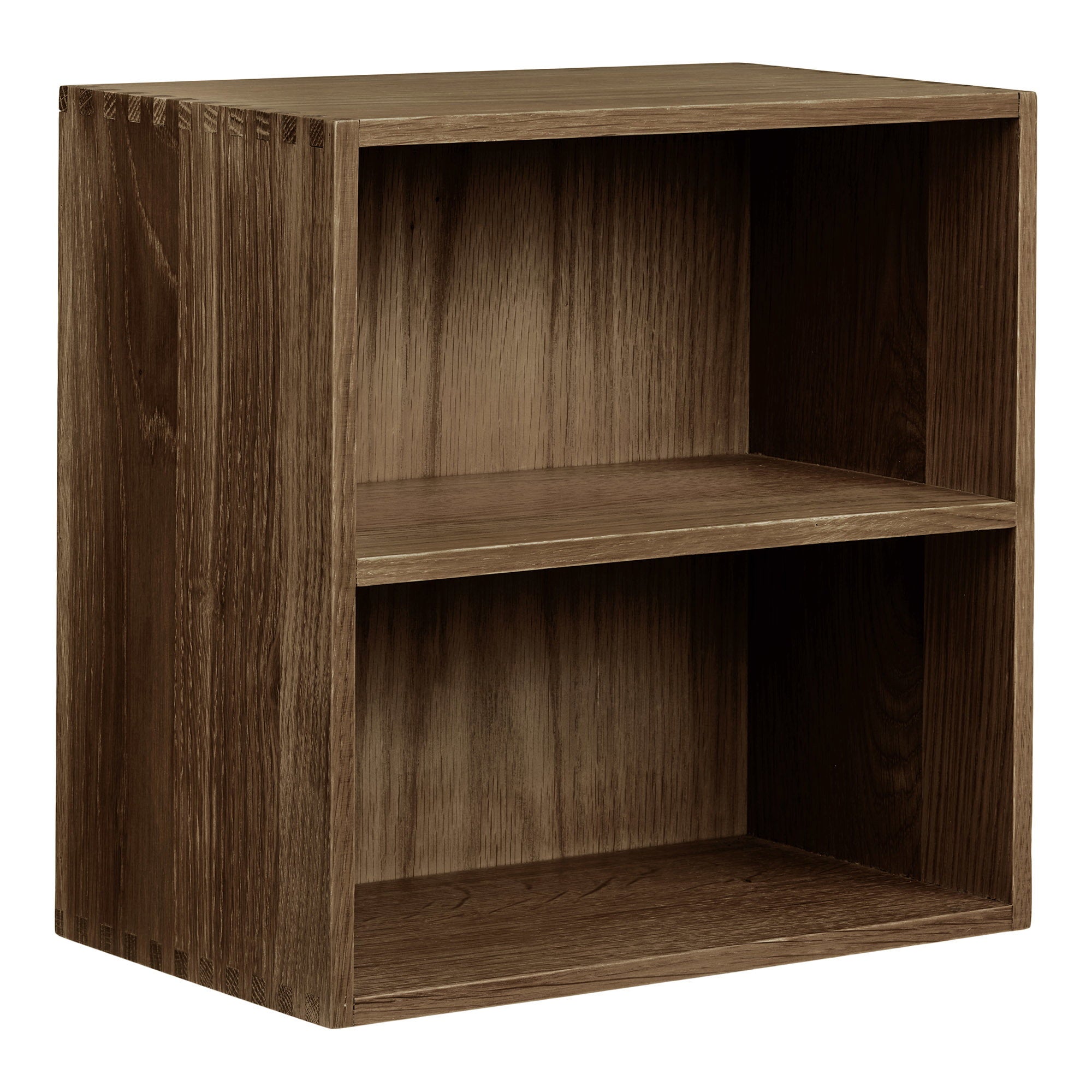Townsville Wall Shelf with vertical rooms - Dark Brown